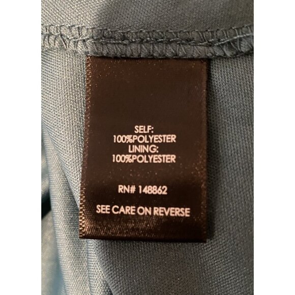 TORRID BLUE FLORAL FAUX WRAP DRESS SZ 2X PRETTY FEMININE FLOWY - Picture 6 of 6